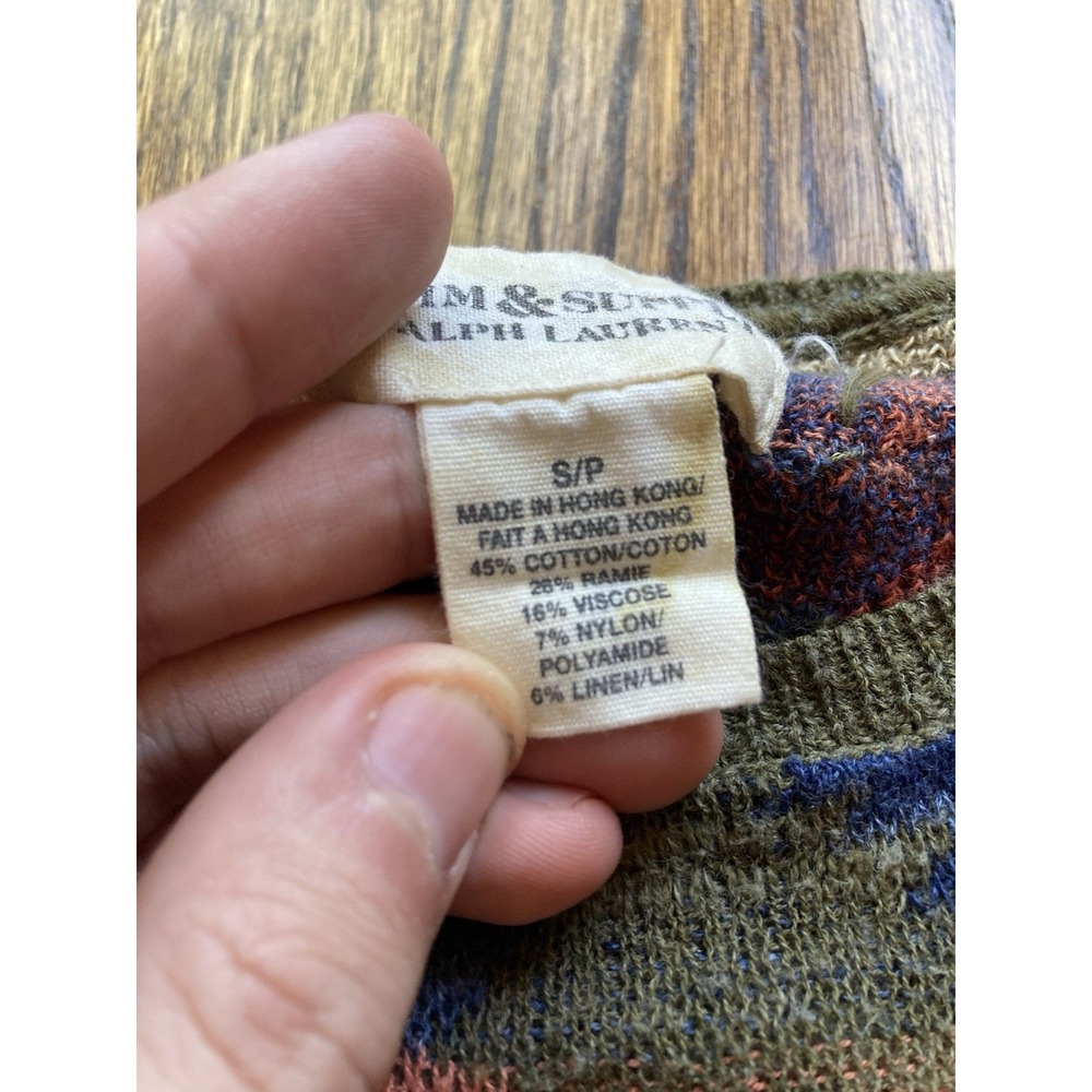 Ralph Lauren Denim & Supply Sweater Womens Small Cotton Blend Southwestern Aztec - Picture 4 of 9